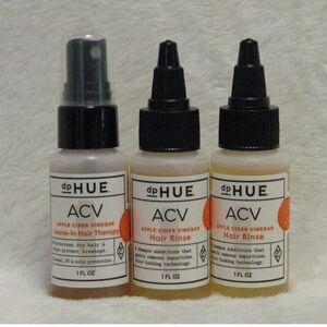 DP Hue ACV Travel Trio Hair Rinse & Leave In Therapy Spray NEW